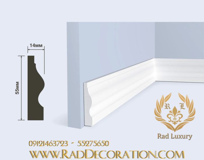 قرنیز سفید 5.5 سانت لوکس نئوکلاسیک کره ایی 🇰🇷